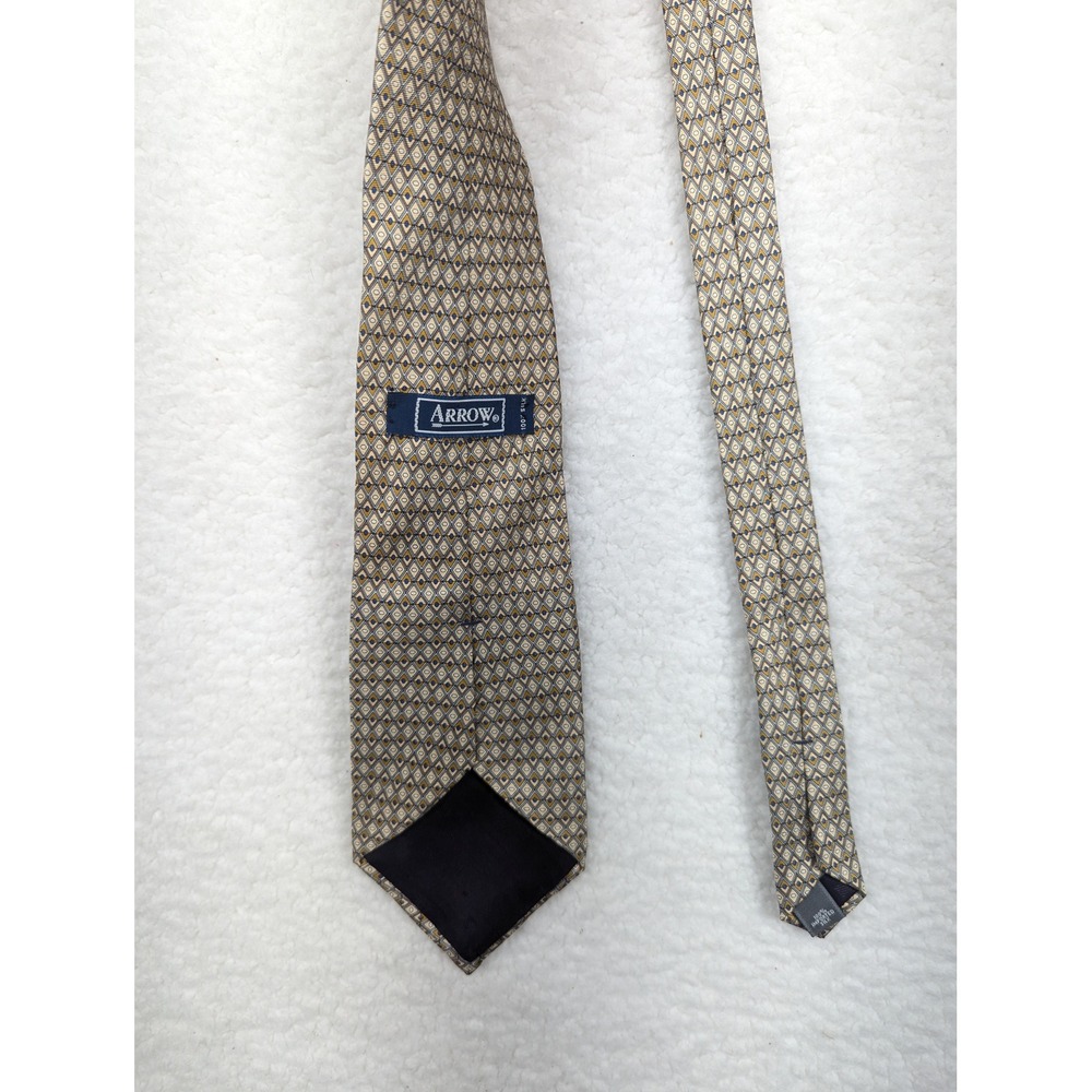ARROW‎ Men's Necktie Silk Diamond Pattern Business Casual Career